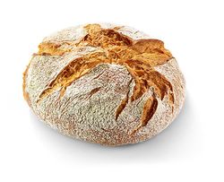 KI generiert: Das Bild zeigt ein rundes, rustikales Vollkornbrot mit einer knusprigen Kruste. Der Hauptinhalt ist das Brot, das auf einem hellen Hintergrund präsentiert wird.