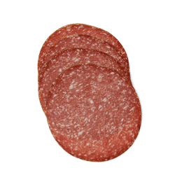 KI generiert: Das Bild zeigt eine Packung Bio-Jagdwurst von Chiemgauer Naturfleisch. Die Wurst ist als 100% biologisch und ohne Nitritpökelsalz gekennzeichnet.