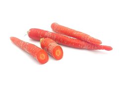 KI generiert: Das Bild zeigt einen violetten Kohlrabi mit grünen Blättern. Der Kohlrabi liegt auf einem weißen Hintergrund.