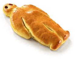 KI generiert: Das Bild zeigt ein rundes, rustikales Vollkornbrot mit einer knusprigen Kruste. Der Hauptinhalt ist das Brot, das auf einem hellen Hintergrund präsentiert wird.