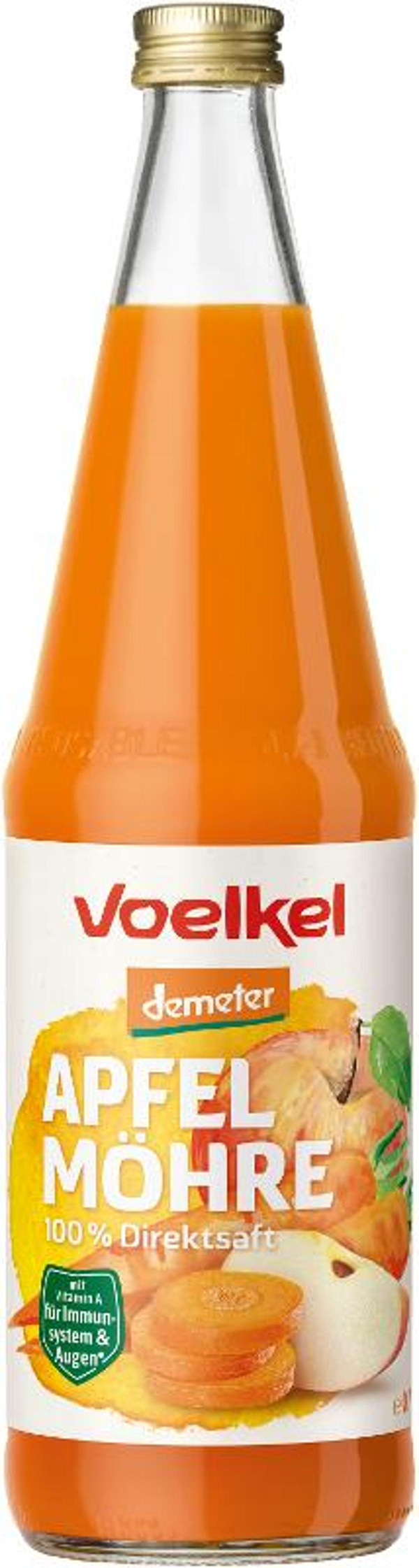 Produktfoto zu 6er Kasten Apfel-Möhren-Saft von Voelkel