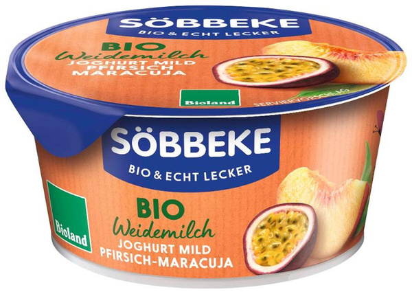 Produktfoto zu Joghurt Pur Pfirsich-Maracuja von Söbbeke
