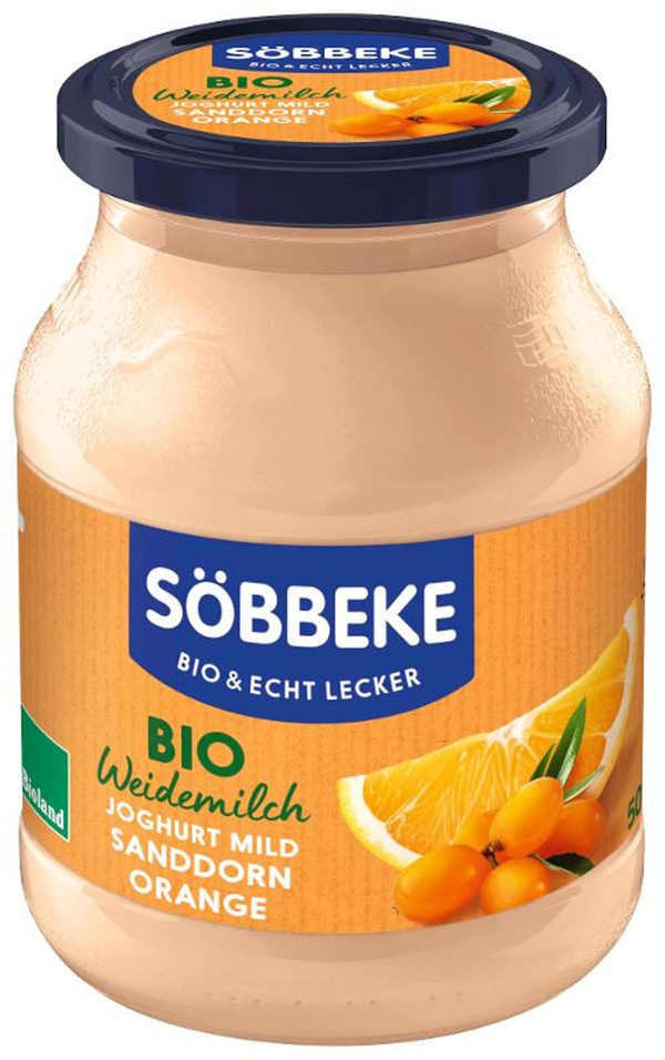 Produktfoto zu Joghurt Sanddorn-Orange von Söbbeke