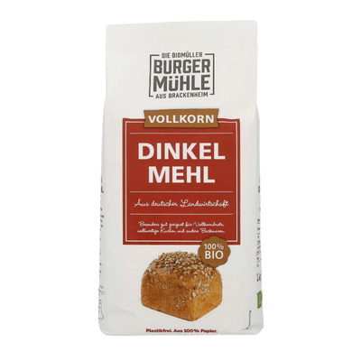 Produktfoto zu Dinkelvollkornmehl von Burgermühle