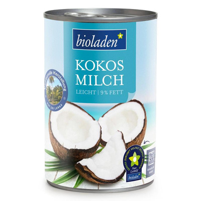 Produktfoto zu Kokosmilch fettarm 9% von bioladen