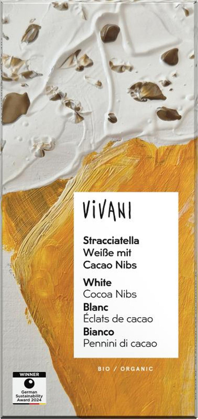 Produktfoto zu weiße Stracciatella mit Cacao von Vivani