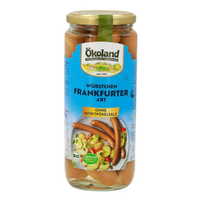 Produktfoto zu Frankfurter Würstchen, 6 Stück von Ökoland