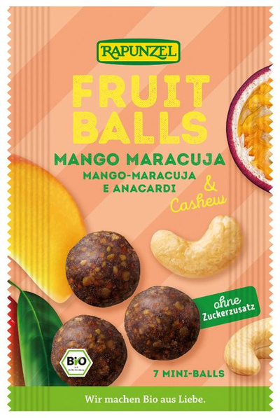 Produktfoto zu Fruit-Balls Mango-Maracuja & Cashew von Rapunzel