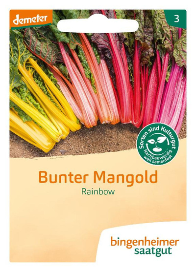 Produktfoto zu Saatgut Bunter Mangold Rainbow von Bingenheimer Saatgut