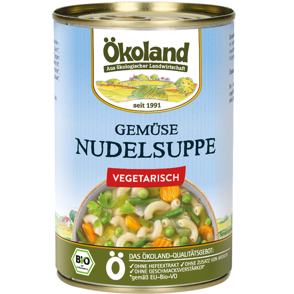 Produktfoto zu Gemüse-Nudelsuppe von Ökoland