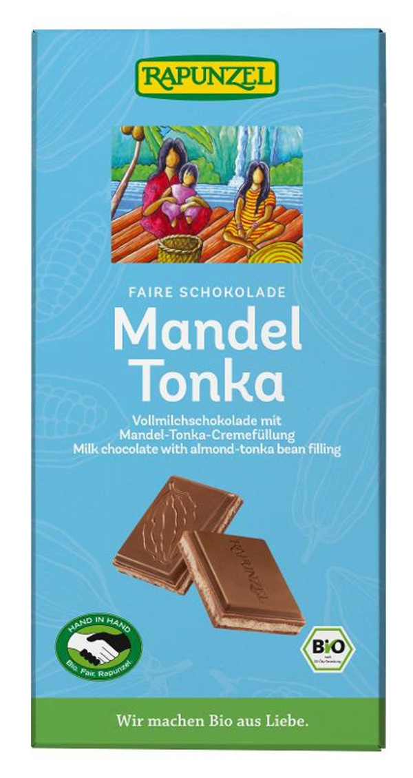 Produktfoto zu Mandel Tonka Schokolade von Rapunzel