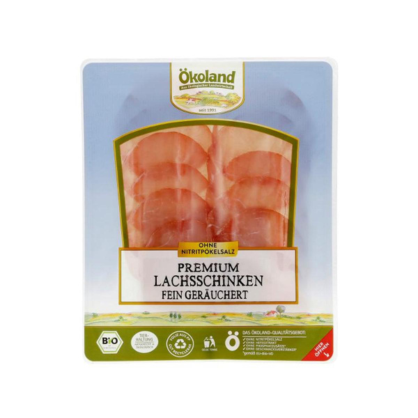 Produktfoto zu Premium Lachsschinken ger. von Ökoland