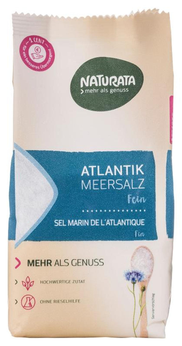 Produktfoto zu Atlantik Meersalz, fein von Naturata