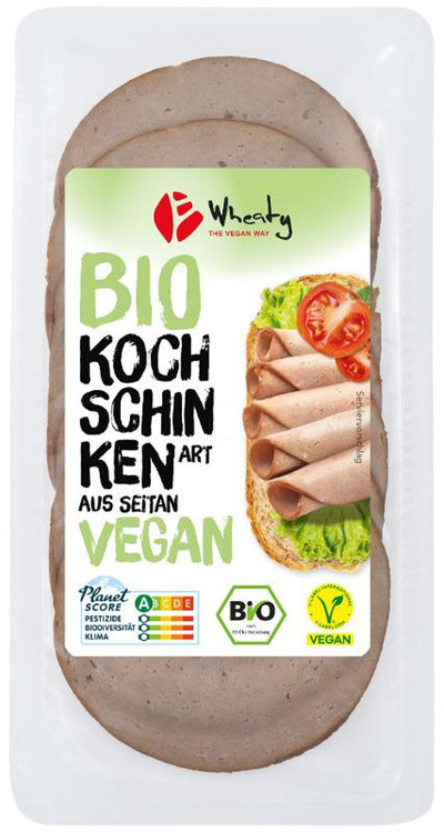 Produktfoto zu Veganer Aufschnitt nach Kochschinken Art von Wheaty