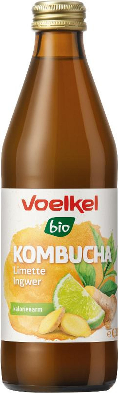 Produktfoto zu Kombucha Limette Ingwer von Voelkel