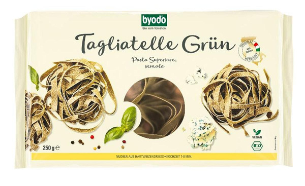 Produktfoto zu Tagliatelle, grün von Byodo