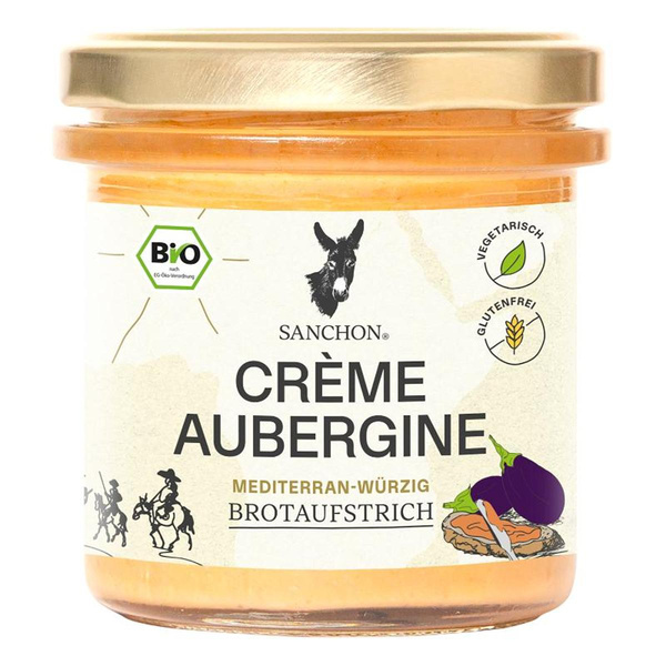 Produktfoto zu Brotaufstrich Creme Aubergine von Sanchon