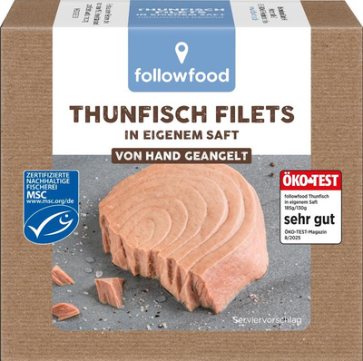 Produktfoto zu Thunfisch im eigenen Saft Natur von Followfood