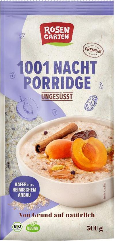 Produktfoto zu 1001 Nacht Porridge ungesüßt von Rosengarten