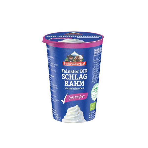 Produktfoto zu Schlagsahne 30% im Becher, laktosefrei von Berchtesgadener Land