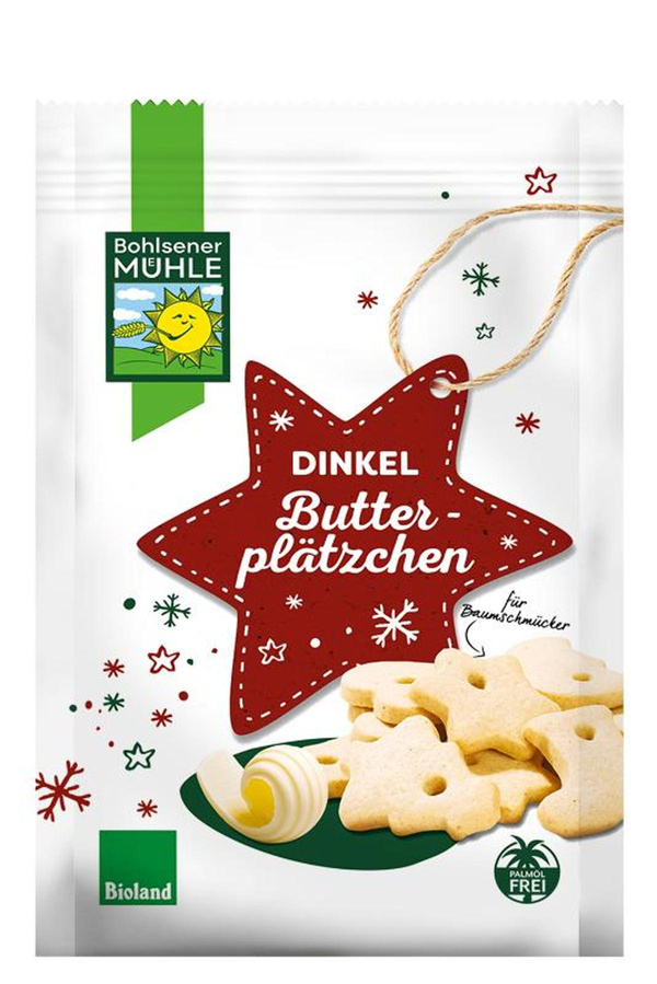 Produktfoto zu Dinkel Butterplätzchen von Bohlsener Mühle