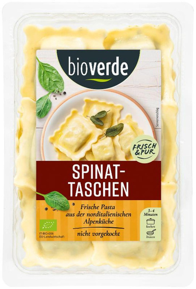 Produktfoto zu Spinattaschen von bio-verde