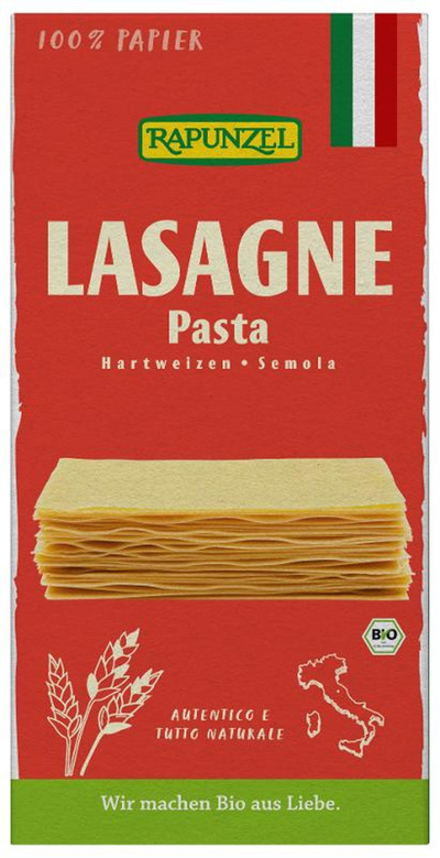 Produktfoto zu Lasagne Platten, hell von Rapunzel