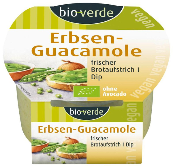 Produktfoto zu Erbsen Guacamole von bio-verde