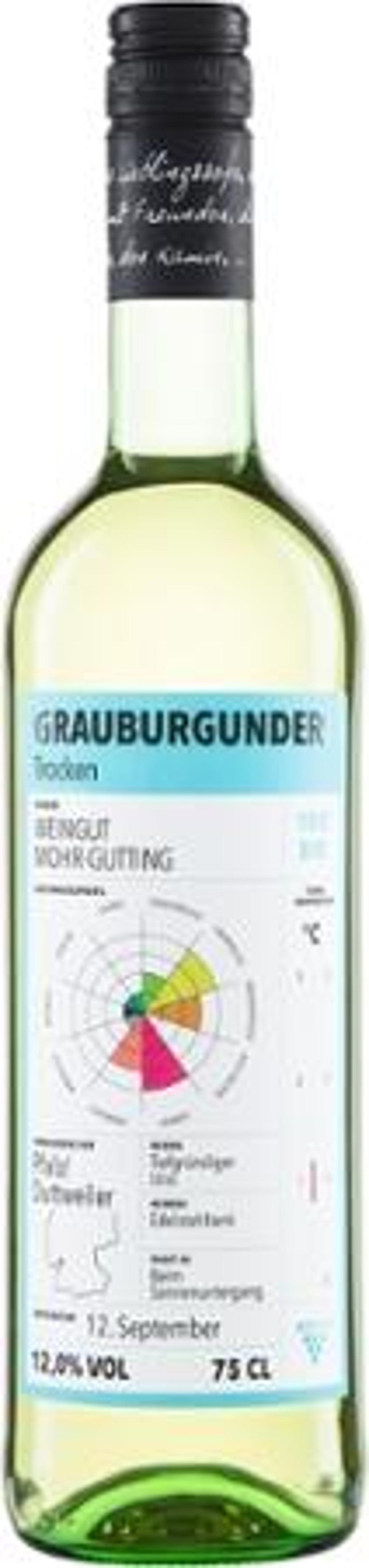 Produktfoto zu Grauburgunder QW Pfalz Mohr Gutting