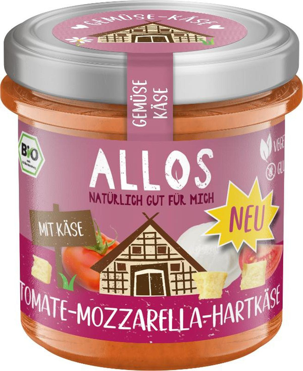 Produktfoto zu Tomate Mozzarella Hartkäse von Allos