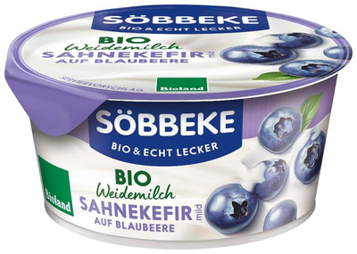 Produktfoto zu Sahnekefir auf Blaubeere-Weidemilch von Söbbeke