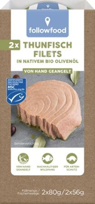 Produktfoto zu Thunfisch in Olivenöl im Zweierpack von followfood