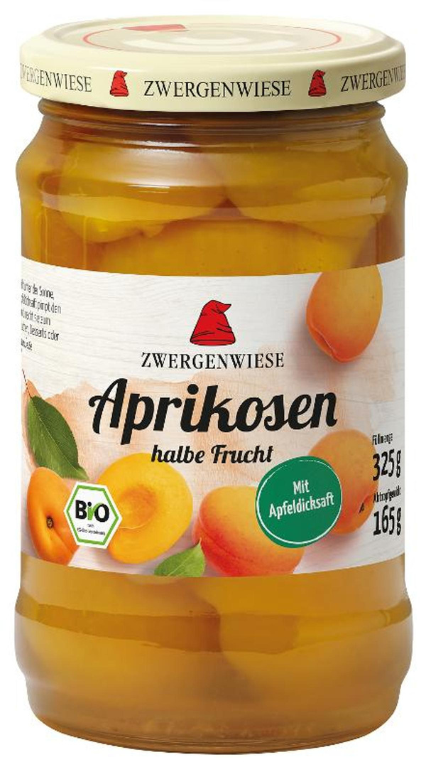 Produktfoto zu Halbe Aprikosen im Glas von Zwergenwiese