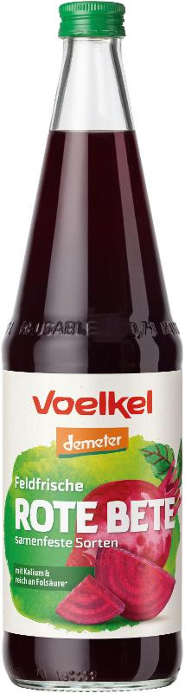 Produktfoto zu 6er Kasten Rote Bete-Saft, feldfrisch von Voelkel