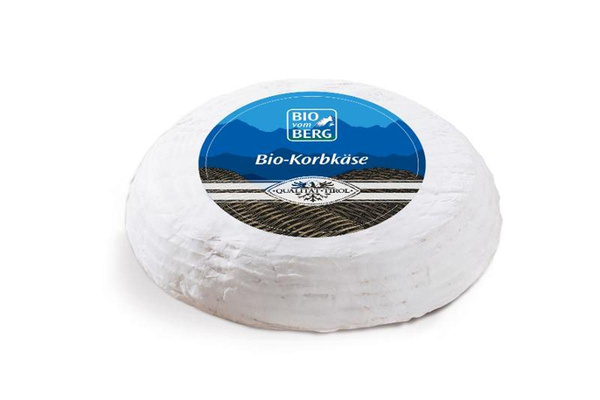 Produktfoto zu Tiroler Korbkäse aus Heumilch g.t.s., 50 % von BIOvomBERG