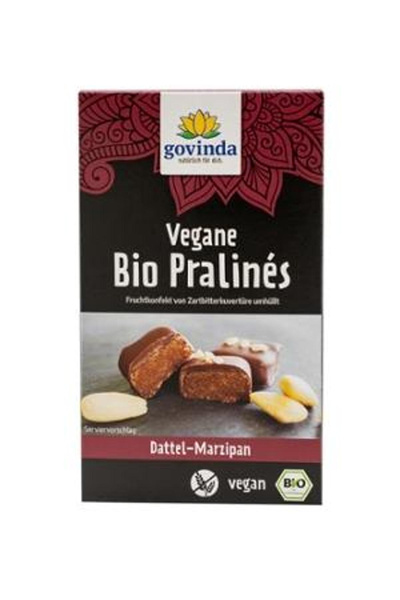 Produktfoto zu Vegane Pralinés Dattel Marzipan von Govinda