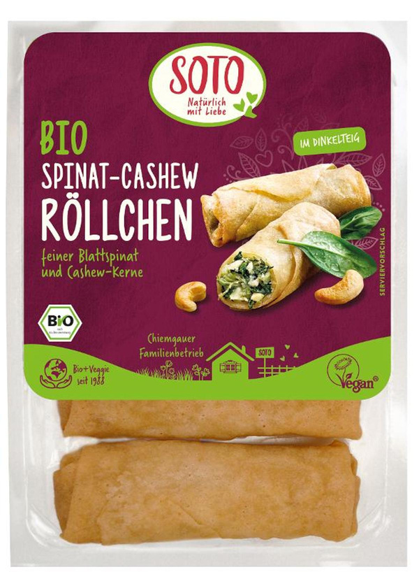Produktfoto zu Spinat Cashew-Röllchen von Soto