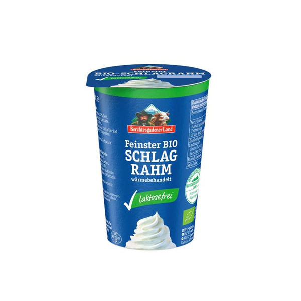 Produktfoto zu Schlagsahne 30% im Becher, laktosefrei von Berchtesgadener Land