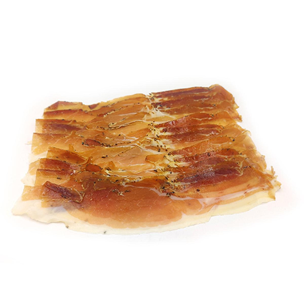 Produktfoto zu Tiroler Bauernspeck, geschnitten, ca. 100g von Fleischerei Burchhardt