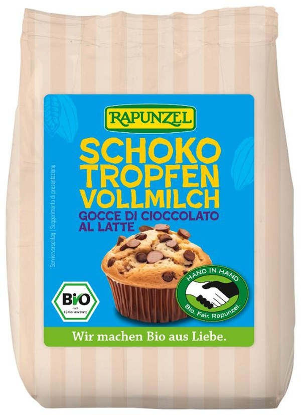 Produktfoto zu Schokotropfen zum Backen von Rapunzel
