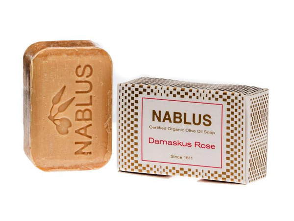 Produktfoto zu Olivenölseife Damaskus Rose aus Nablus in Palästina