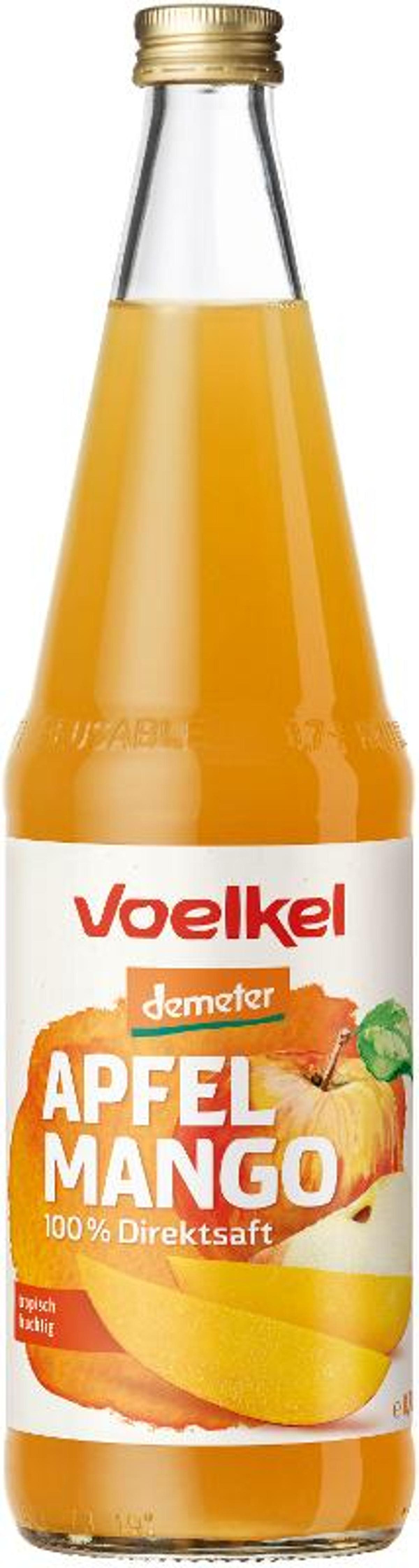 Produktfoto zu 6er Kasten Apfel-Mango-Saft von Voelkel
