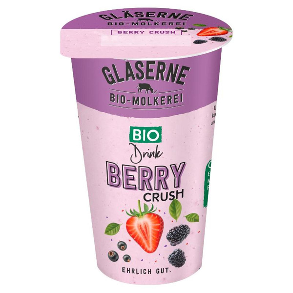 Produktfoto zu Buttermilchdrink Berry Crush von Gläserne Molkerei