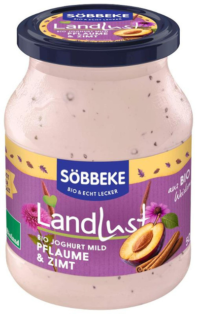 Produktfoto zu Joghurt Pflaume Zimt 3,8% von Söbbeke