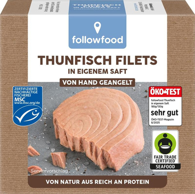Produktfoto zu Thunfisch im eigenen Saft Natur von Followfood