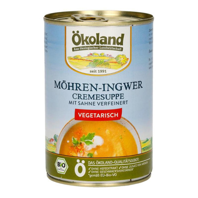 Produktfoto zu Möhren-Ingwer Cremesuppe von Ökoland