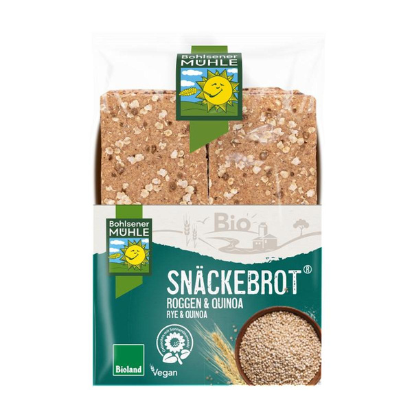 Produktfoto zu Roggen Quinoa Snäckebrot von Bohlsener Mühle