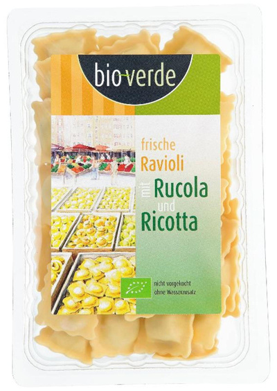 Produktfoto zu Ravioli mit Rucola & Ricotta von bio-verde