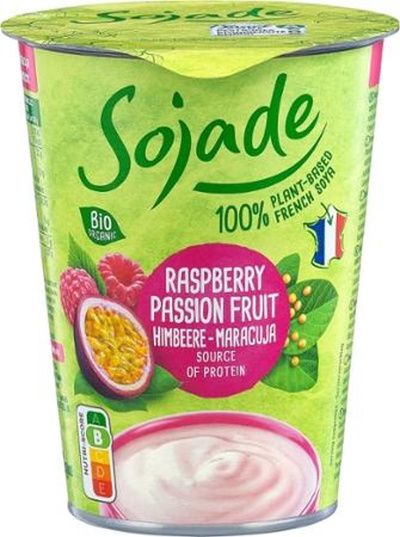 Produktfoto zu Himbeer-Maracuja Joghurt-Alternative von Sojade