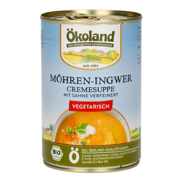 Produktfoto zu Möhren-Ingwer Cremesuppe von Ökoland